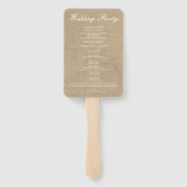 ノッ航海のトバーラップネイビーストライプ結婚式 プログラム ハンドファン (裏面)