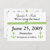 ノッ航海のト日付の保存 案内ポストカード (正面/裏面)