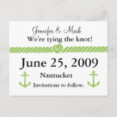 ノッ航海のト日付の保存 案内ポストカード (正面)