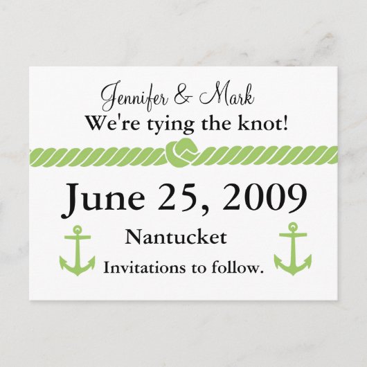 ノッ航海のト日付の保存 案内ポストカード (正面)