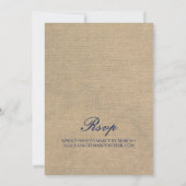 ノッ航海のドネイビーストライプブライダルシャワー 招待状 (裏面)