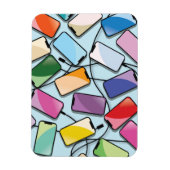 ノッ頭が切れるチ付き電話 マグネット (縦)