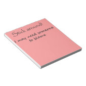 ノテおもしろいパギフト事務所ユーモアユニークギフトアイディア ノートパッド (アングル)