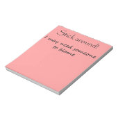 ノテおもしろいパギフト事務所ユーモアユニークギフトアイディア ノートパッド (回転)