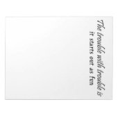 ノテおもしろいパギフト事務所ユーモアユニークギフトアイディア ノートパッド (正面)