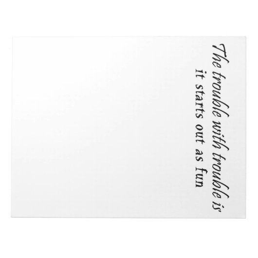 ノテおもしろいパギフト事務所ユーモアユニークギフトアイディア ノートパッド (正面)