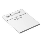 ノテおもしろいパギフト事務所ユーモアユニークギフトアイディア ノートパッド (アングル)