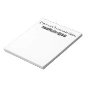 ノテおもしろいーパユニークーのgagのジョークのギフトユーモア ノートパッド (回転)