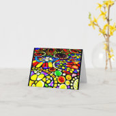 ノテカードステンドグラス – ルイ・ティファニー14 カード (黄色い花)