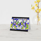 ノテカード染めのガラスルイスティファニー13 カード (黄色い花)