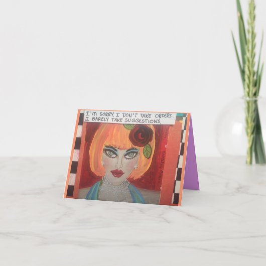 ノテカード – イムごめん。私は命令に従わない。 カード (正面)