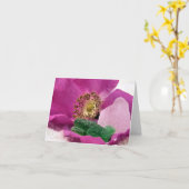 ノテカード – ビーチバラとシーグラス カード (黄色い花)