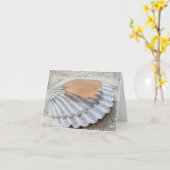 ノテカード – ピーチシーグラス カード (黄色い花)