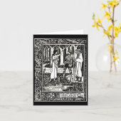 ノテカード-ヴィンテージイラストレーション-オーブリーボーズレイ10 カード (黄色い花)