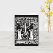 ノテカード-ヴィンテージイラストレーション-オーブリーボーズレイ12 カード (黄色い花)