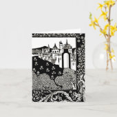 ノテカード-ヴィンテージイラストレーション-オーブリーボーズレイ14 カード (黄色い花)