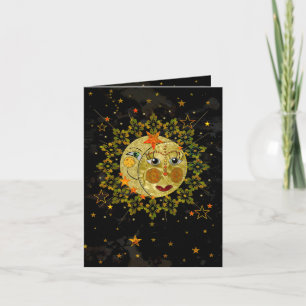 ノテカード,太陽,月,星,抽象芸術, 空白の カード
