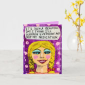 ノテカード – 私が唱える美しい考え日だ カード (黄色い花)