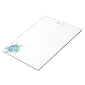 ノテパーソナライズされたパットウォーターカラーウミガメ ノートパッド (アングル)