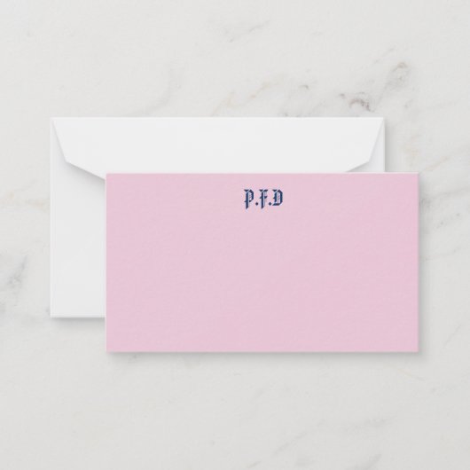 ノテモノグラムのカード ノートカード (正面)