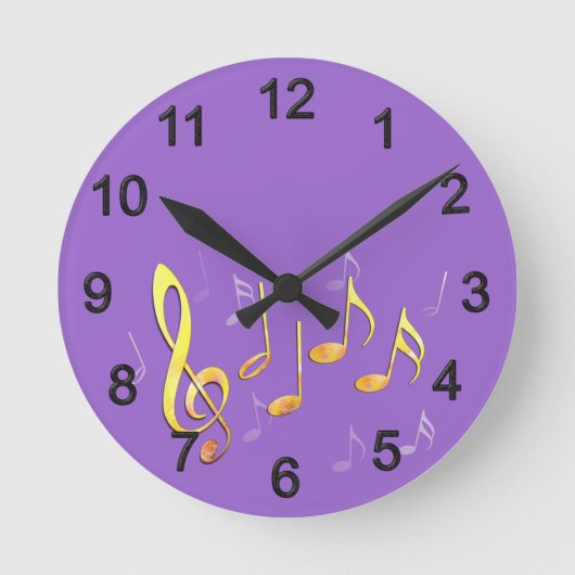 ノテンシュリュッセルウントノテン ラウンド壁時計 (正面)