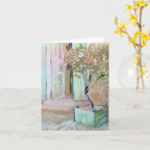 ノテ空白のカルヴァンゴッペインティング カード (黄色い花)