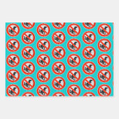 ノドッグウンチプーサインノベルティ ラッピングペーパーシート (正面)