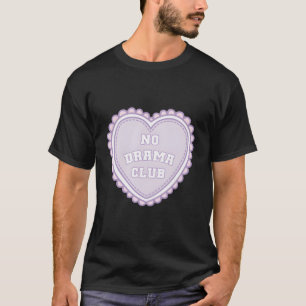 ノドラマクラブK-12トップかわいいパステルパープルハート Tシャツ
