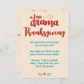 ノドラマラマ感謝祭クリーム招待状 エンクロージャーカード (正面/裏面)