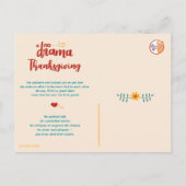 ノドラマラマ感謝祭クリーム招待状 ポストカード (裏面)