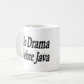 ノドラマ引用文ハーフ文字 コーヒーマグカップ (正面左)