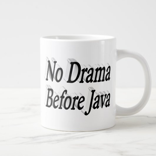 ノドラマ引用文ハーフ文字 ジャンボコーヒーマグカップ (右)