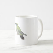 ノド藍山宝石ハチドリ鳥の種類 コーヒーマグカップ (正面右)