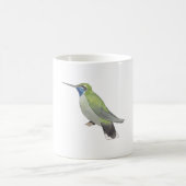 ノド藍山宝石ハチドリ鳥の種類 コーヒーマグカップ (中央)