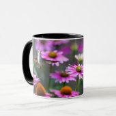 ノド赤ハチドリ "コーンフラワーで" マグカップ (正面左)