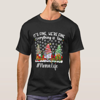 ノナおもしろい祖母クリスマスノナ祖母クリスマス Tシャツ