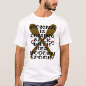 ノナは来木のスプーンで背中を支えている Tシャツ (正面)