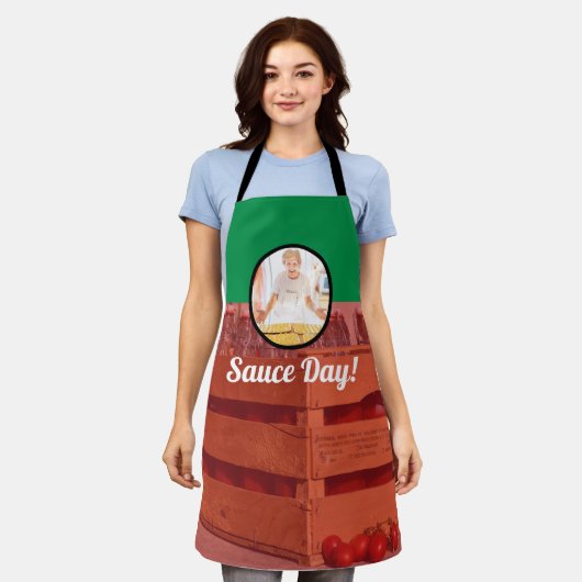 ノナイタリアンフォトソースの日 エプロン (着用した状態)