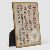 ノナズベッドアンドブレックファースト何がプラークで起こるか フォトプラーク (側面)