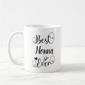 ノナ最高のエバータイポグラフィ台本マザーズ・デイ コーヒーマグカップ (左)