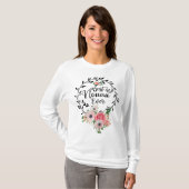 ノナ最高のエバーフローラデコレーション祖母 Tシャツ (正面フル)