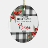 ノナ最高のーに昇格するのはママだけパーソナライズされた セラミックオーナメント (右)