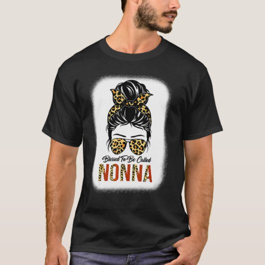 ノナ賛美ヒョウのメッシBun Moteと呼ばれる Tシャツ (正面)