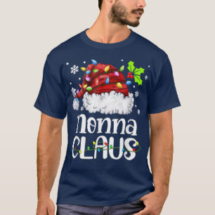 ノナ・クロース サンタハット クリスマス ライト Xmas ファミリー Tシャツ