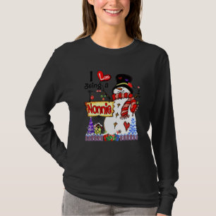 ノニーおじさん大好き!スノーマンクリスマス Tシャツ