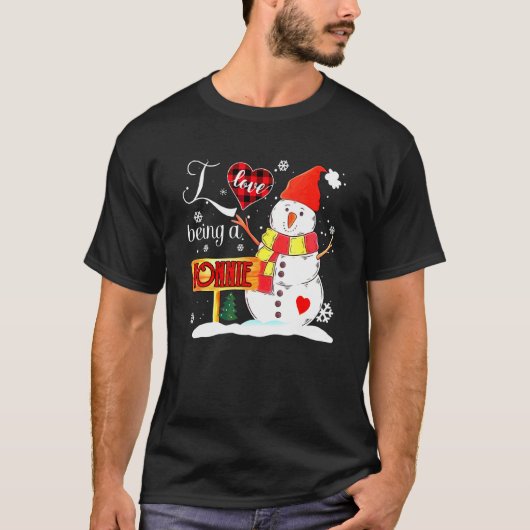 ノニーが大好きなスノーマンクリスマス 2 Tシャツ (正面)