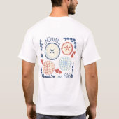 ノニーの90歳のTシャツ - 前面と背面 Tシャツ (裏面)