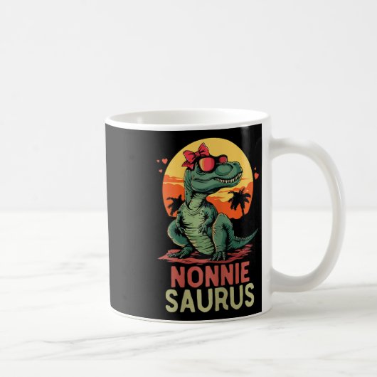 ノニーザウルス恐竜ノニーサウルスTレックスおもしろい コーヒーマグカップ (右)