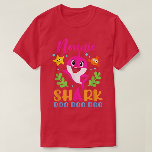 ノニーシャークノニーシャーク恋人ファミリーマザーズダ Tシャツ (デザイン正面)