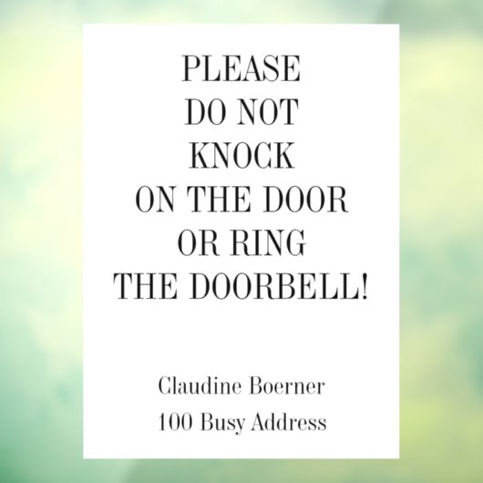 ノノックリングや輪ドアベルウィンドウデカールリング ウィンドウサイン (シート3)